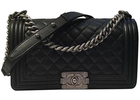 chanel medium boy caviar|The Ultimate Guide to the Chanel Boy Bag .